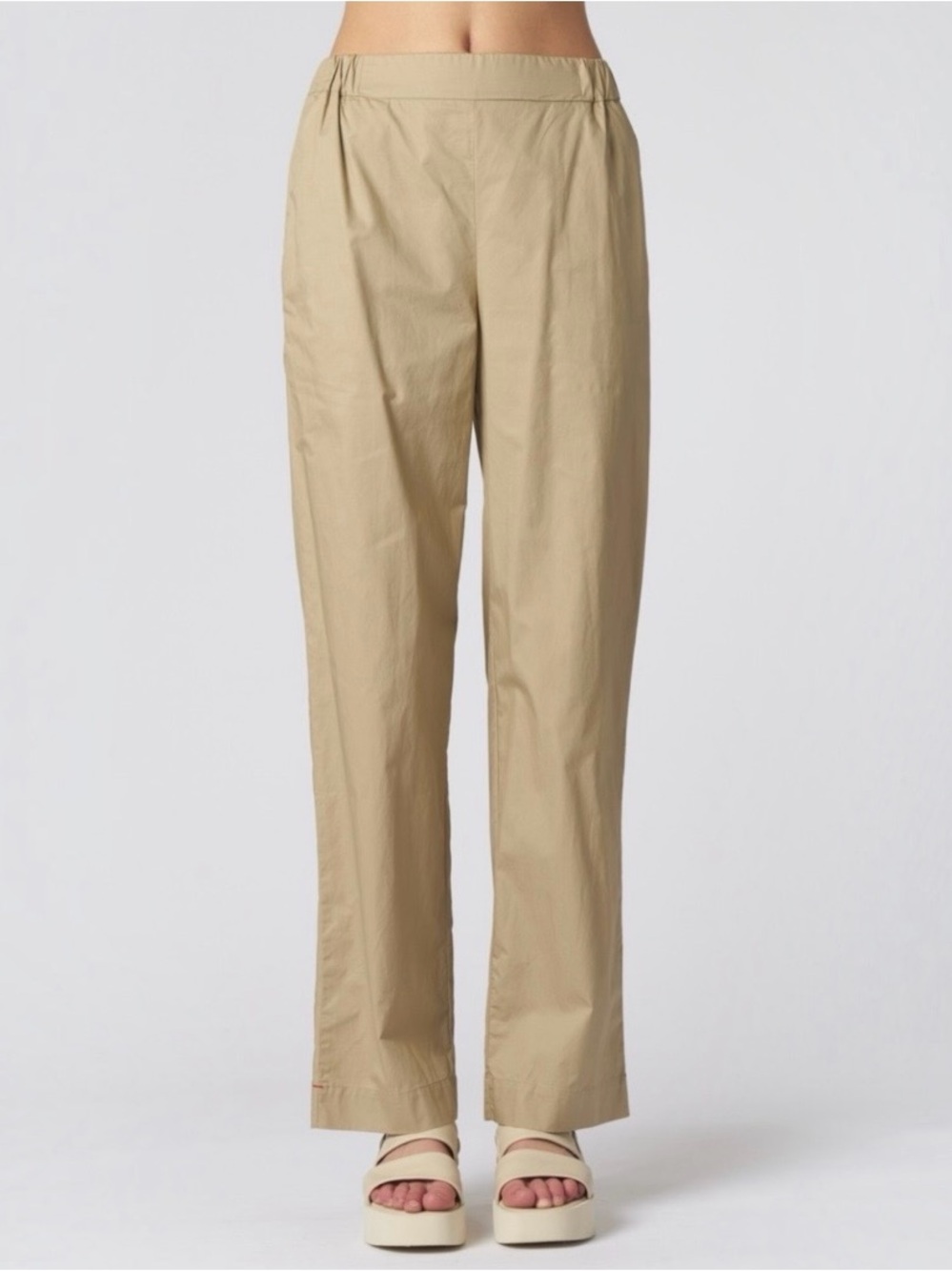 XIRENA Demsey Cotton Poplin Pull On Wide Leg Pant In Birch Sz XS